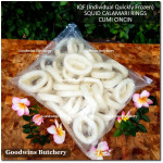 Calamari SQUID TUBE cumi tabung IQF (Individual Quickly Frozen) price/pack 1kg 6-8pcs